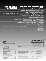 Yamaha CDC-735 - Owners Manual 